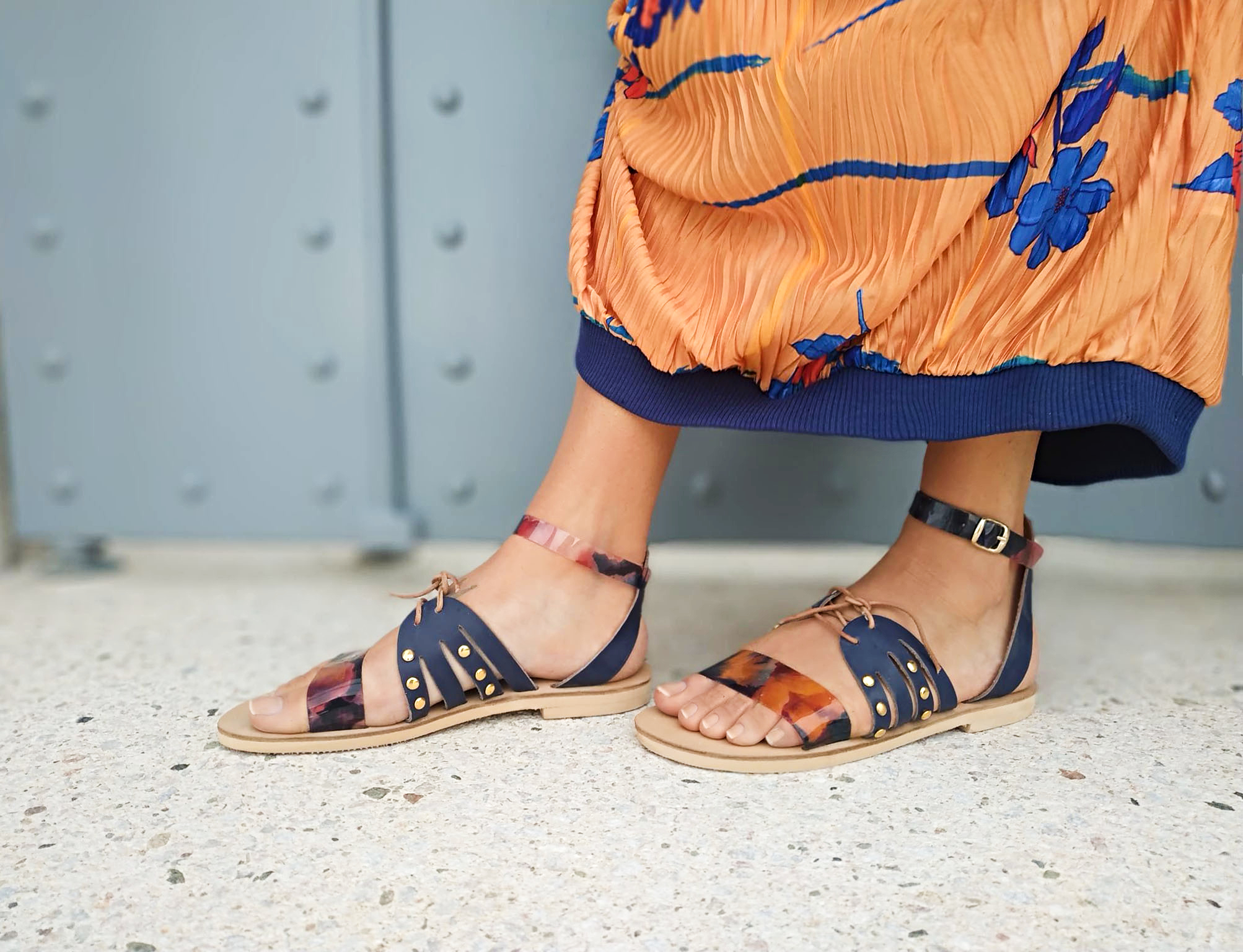 Handmade Leather Sandal : Okeanos - Marbe Sandals