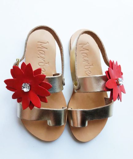 Αthenais gold girls sandal